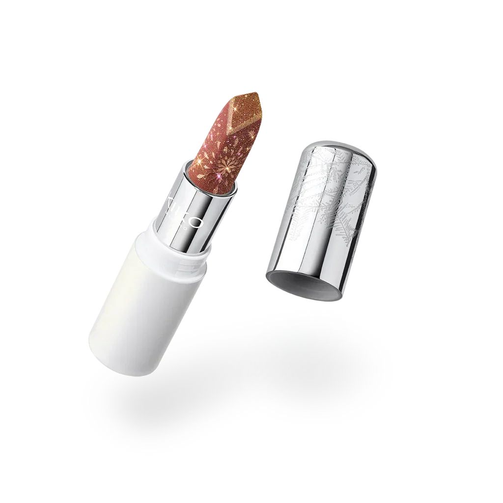 Kiko Snow-Kissed Holiday Sparkly Peaks Lipstick