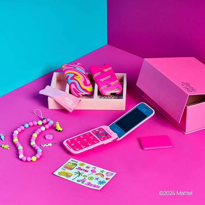 HMD Barbie | Flip | Unlocked | KaiOS | Compatible with All Carriers | Power Pink | US Version