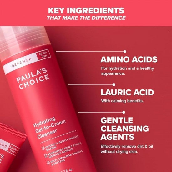 PAULA'S CHOICE Hydrating Gel-to-Cleanser 198ml - Classy Touch Pk