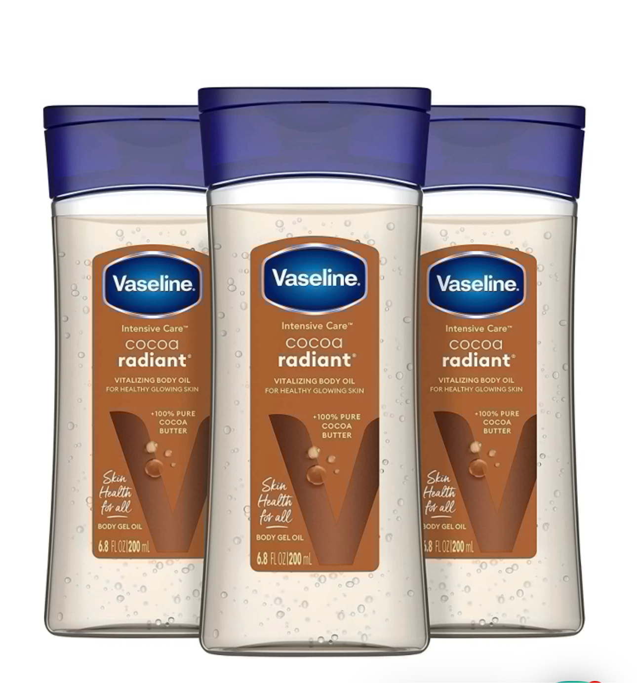 Vaseline Intensive Care Cocoa Radiant Vitalizing Gel Body Oil 200ml