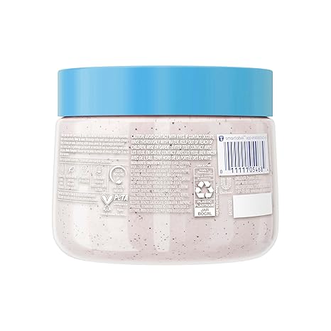 Dove Scrub Macadamia Rice Milk Body Scrub Exfoliates and Deeply Nourishes for Smooth, Radiant Skin 15 oz