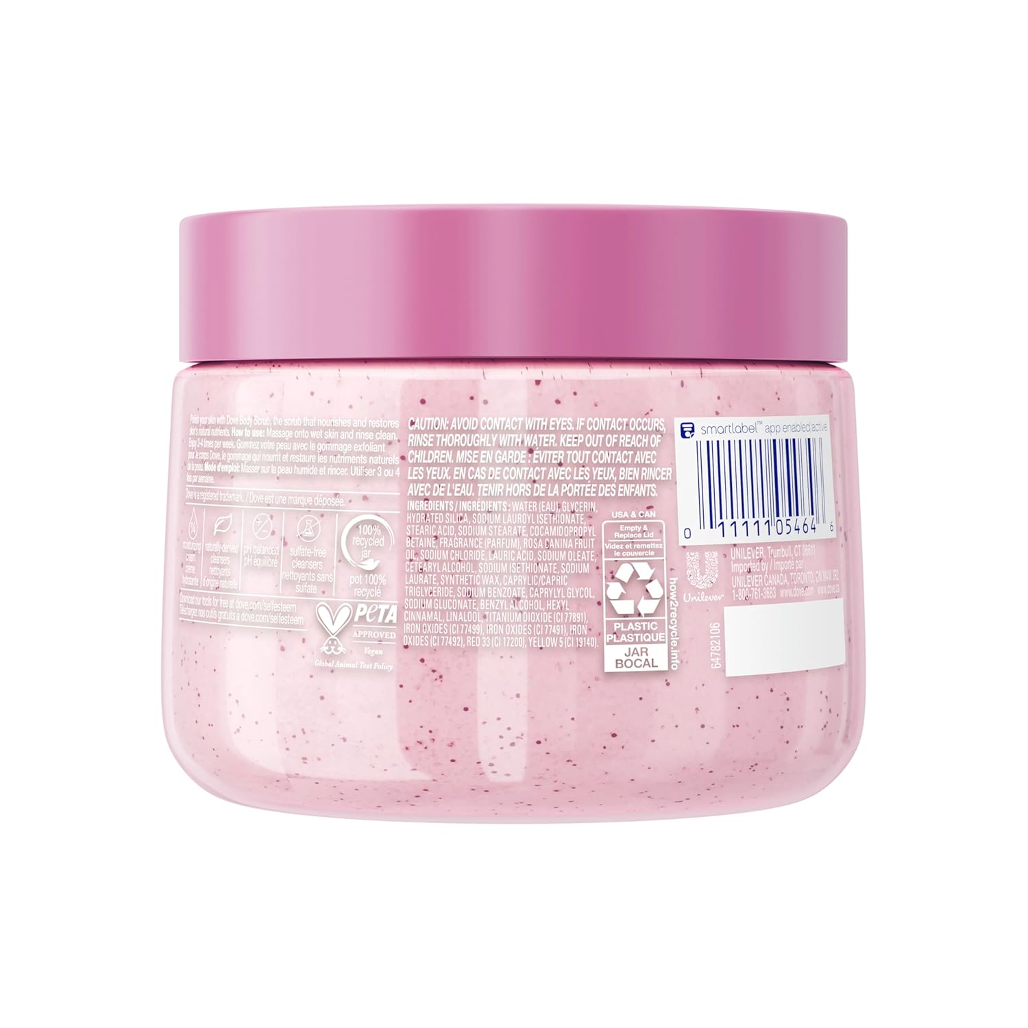 Dove Himalayan Salt & Rose Oil Body Scrub Exfoliates and Deeply Nourishes for Smooth, Radiant Skin 15 oz Visit the Dove Store