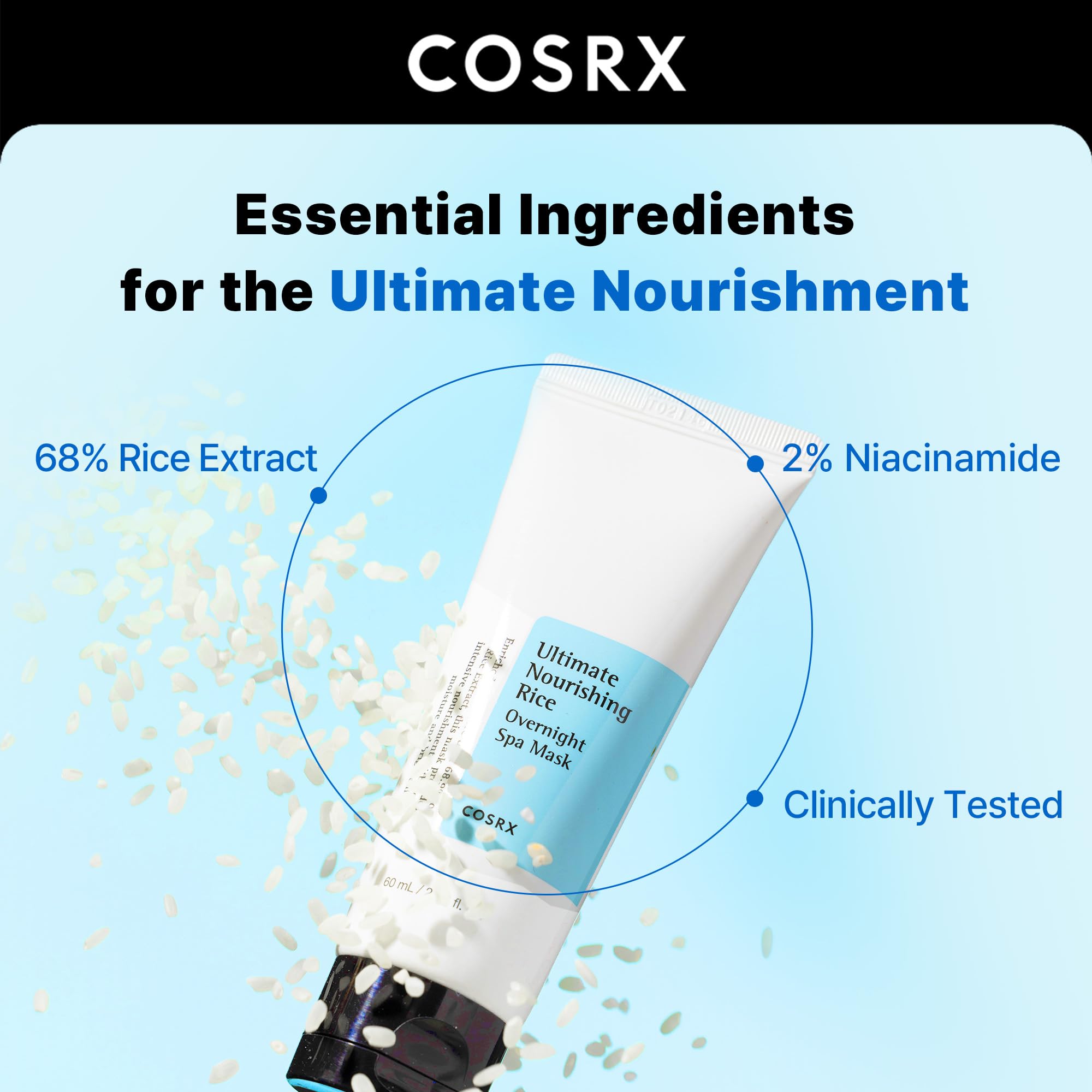 COSRX Ultimate Nourishing Rice Overnight Spa Mask 60ml