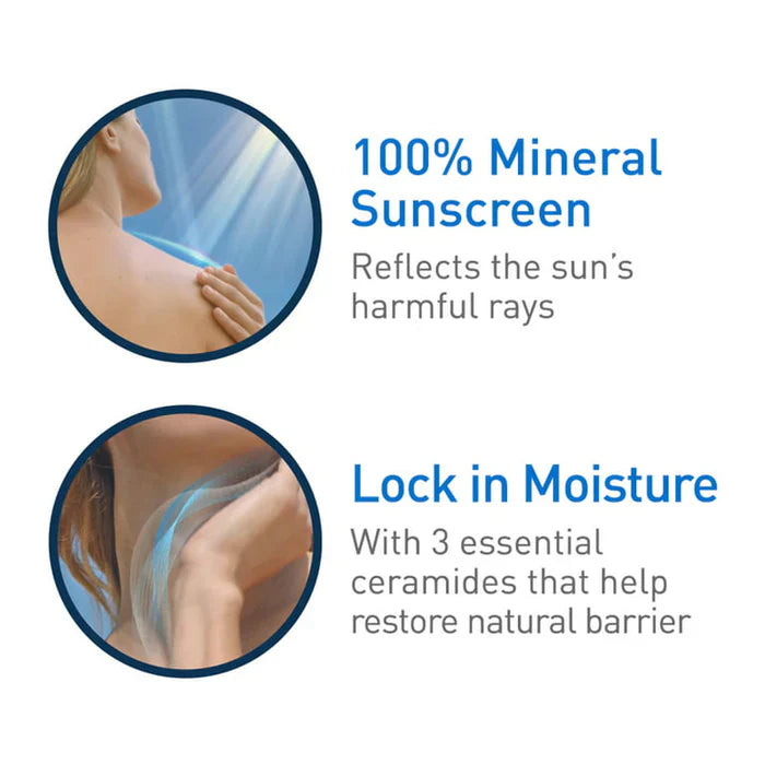 CeraVe Hydrating Mineral Sunscreen SPF 50 Face Lotion
