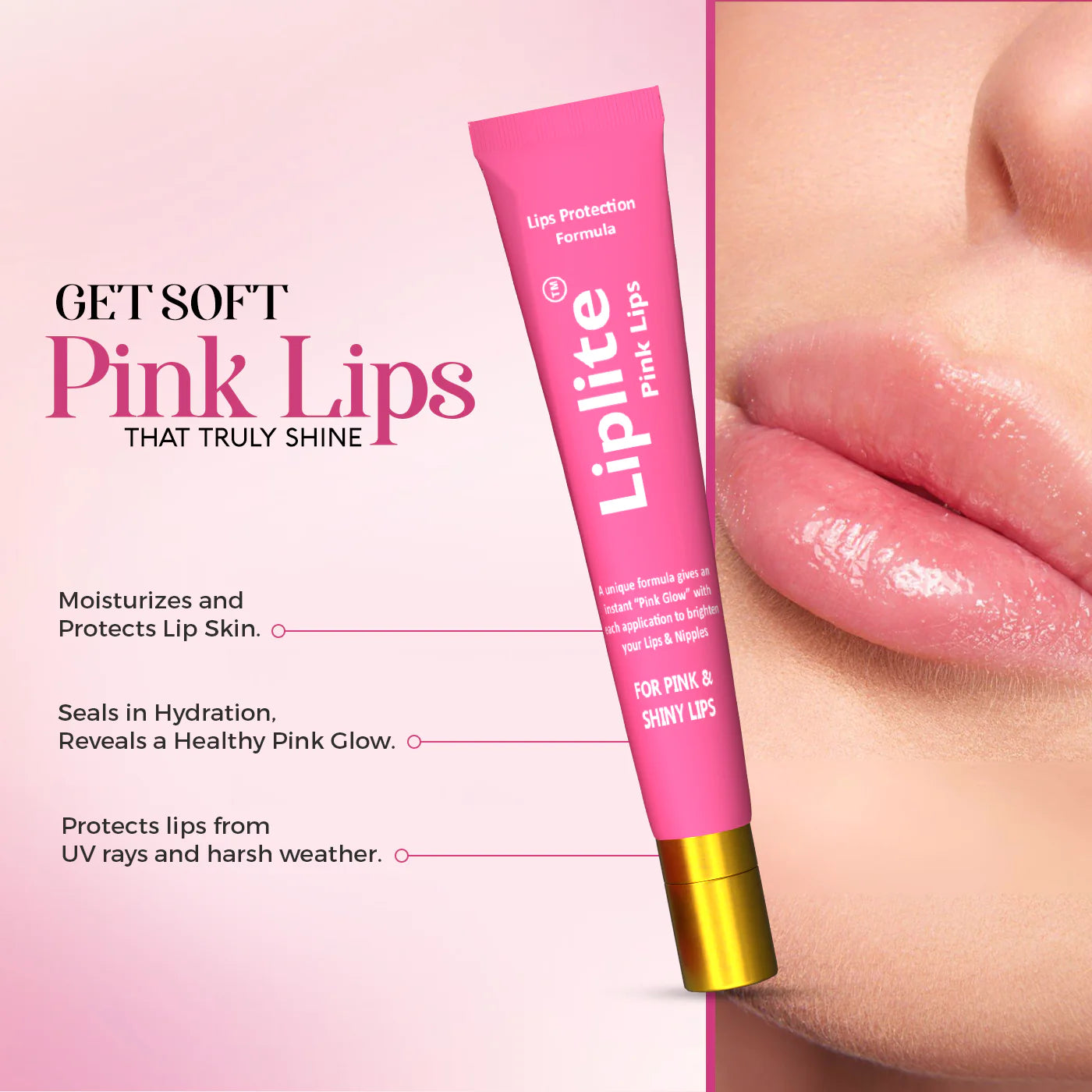 Liplite Pink Lips Balm- Medicated
