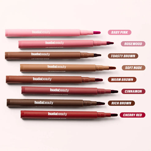 HUDA BEAUTY LIP CONTOUR LIP STAIN FOR 12-HOUR WEAR