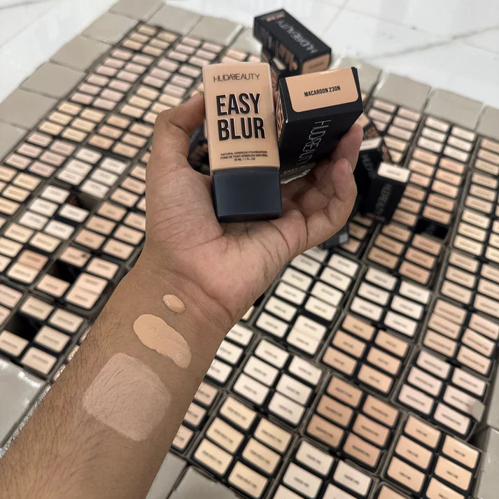 HUDA Beauty Easy Blur Foundation+ Faux Filler Lip Gloss