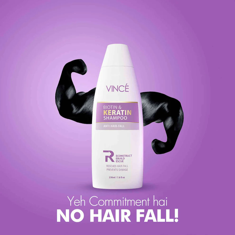 Vince Biotin & Keratin Hair Shampoo 230ml